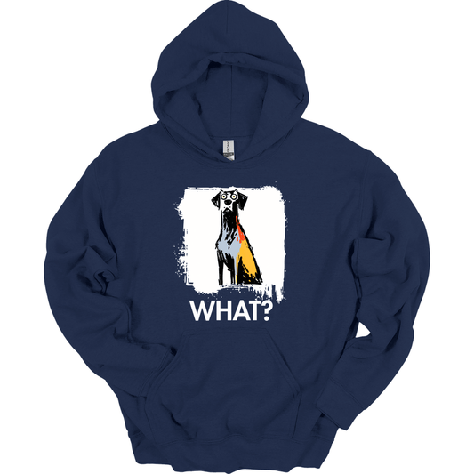 Weimaraner - What Dog Hoodie - Navy