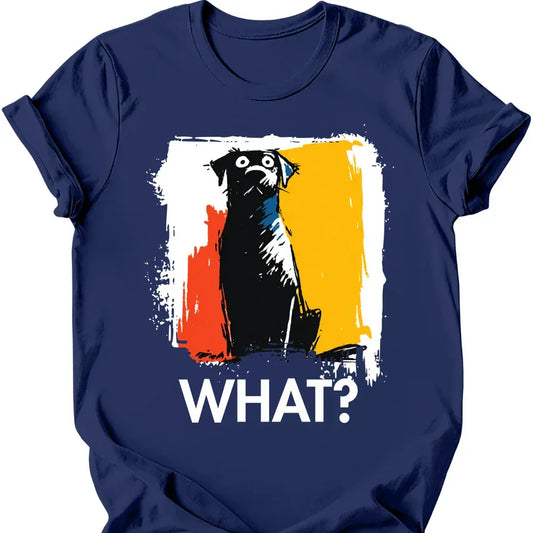 Black Labrador - What Dog T-Shirt - Navy