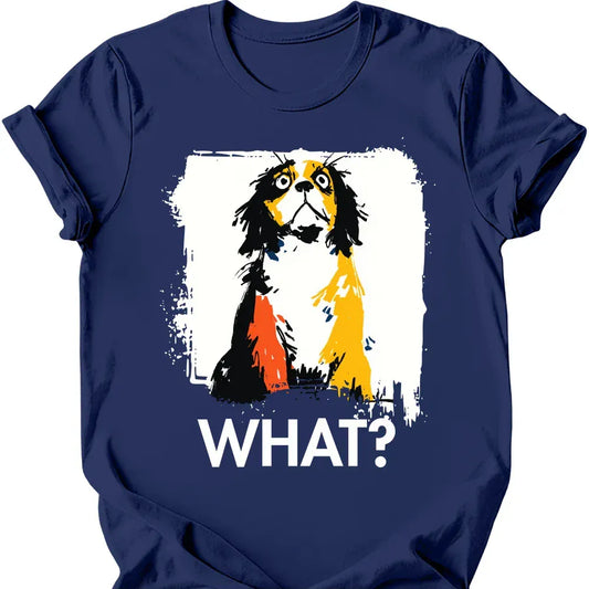 Cavalier King Charles Spaniel - What Dog T-Shirt - Navy