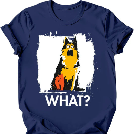 German Shepherd - What Dog T-Shirt - Navy