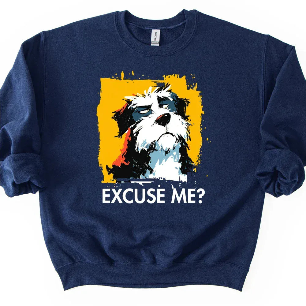 Bernedoodle - Excuse Me Dog Sweater - Navy