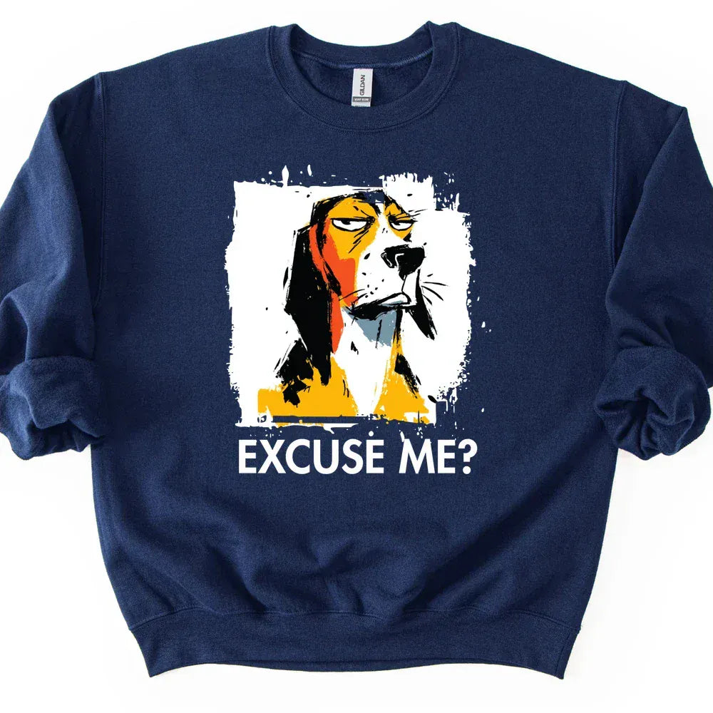 Bracco Italiano - Excuse Me Dog Sweater - Navy
