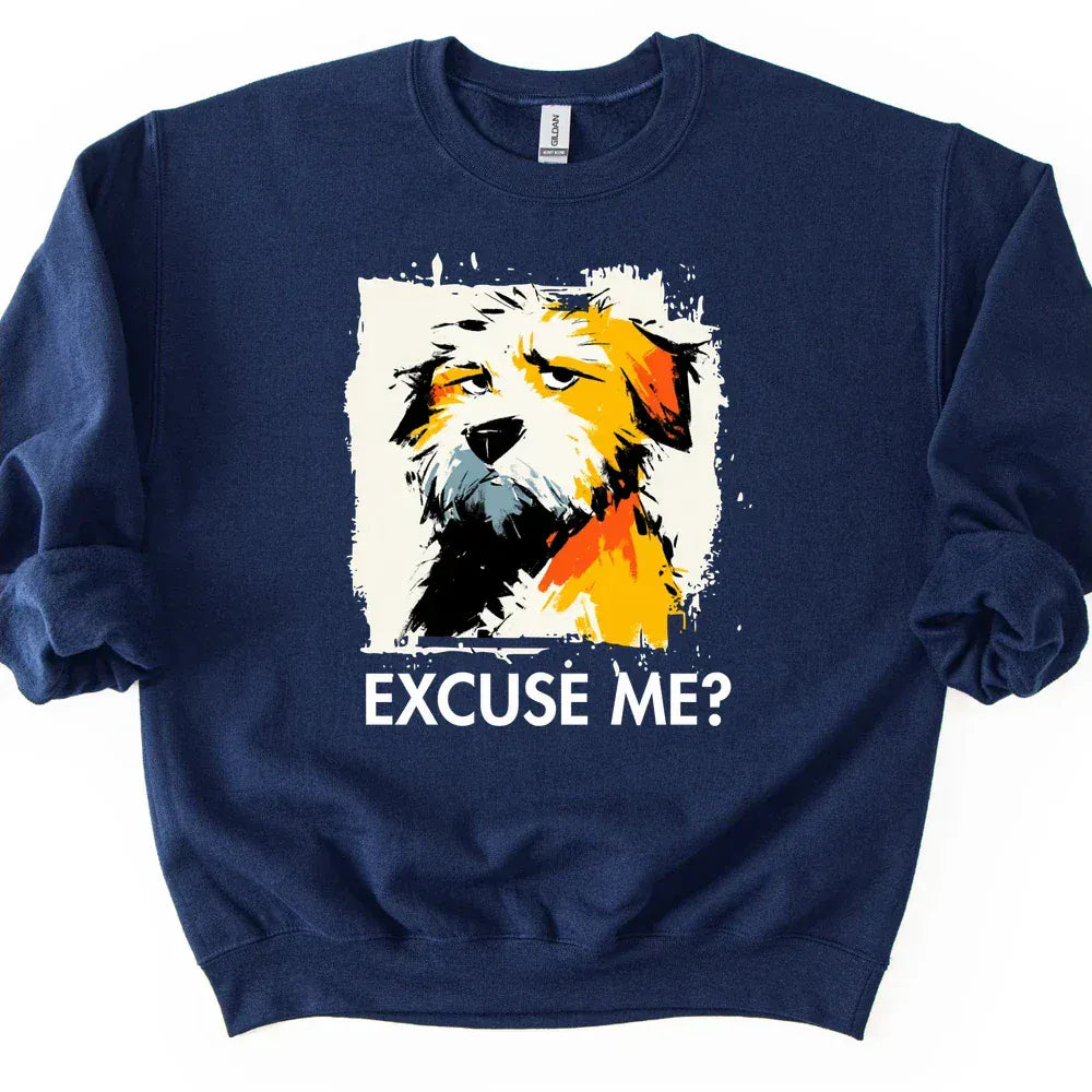 Labradoodle - Excuse Me Dog Sweater - Navy