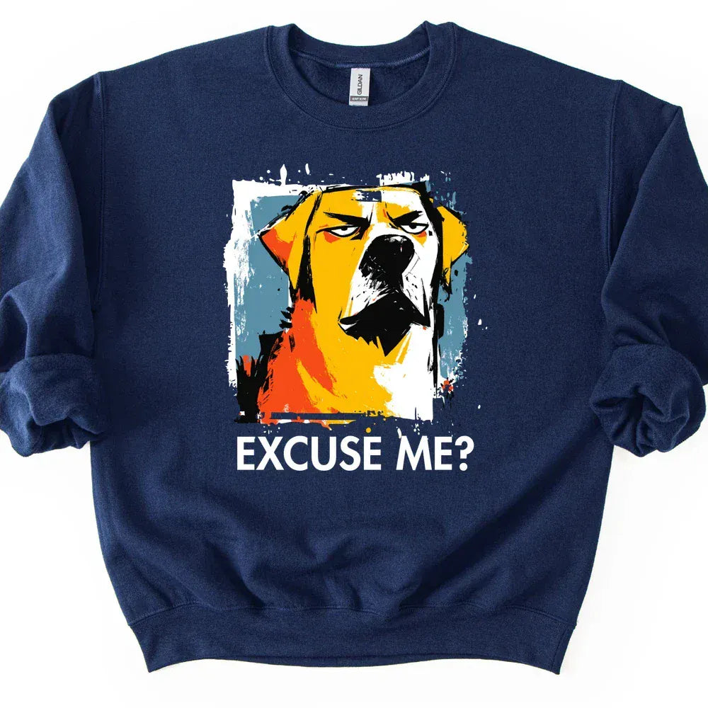 Labrador - Excuse Me Dog Sweater - Navy