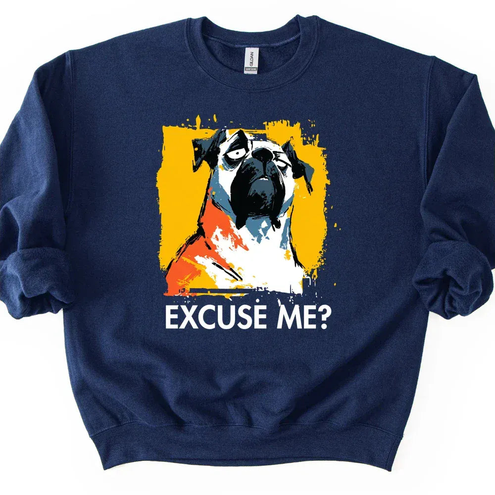 Mastiff - Excuse Me Dog Sweater - Navy