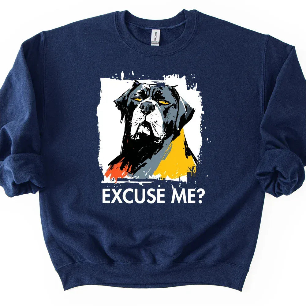 Cane Corso - Excuse Me Dog Sweater - Navy