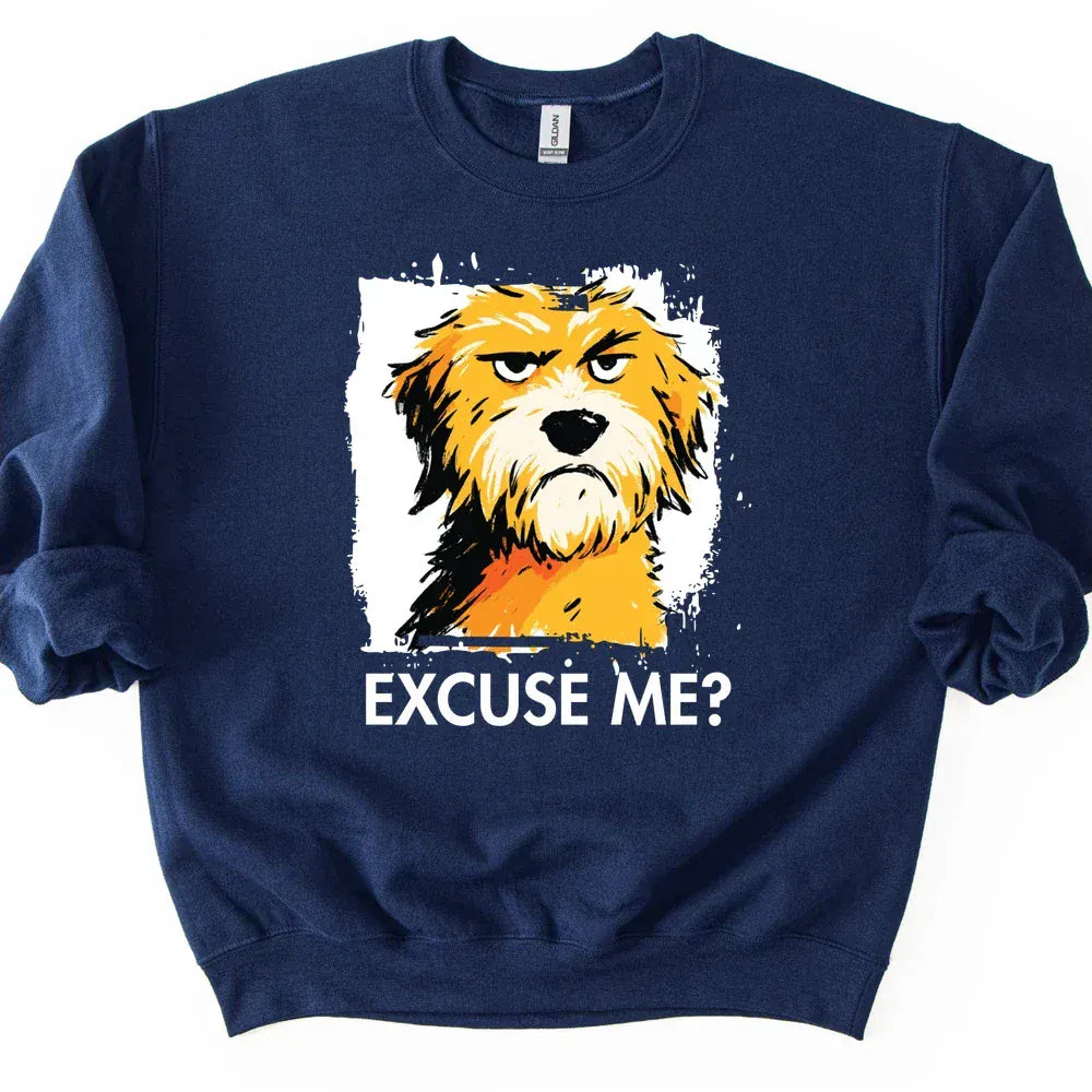 Cockapoo - Excuse Me Dog Sweater - Navy
