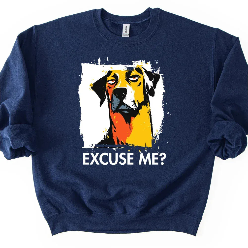 Rhodesian Ridgeback - Excuse Me Dog Sweater - Navy