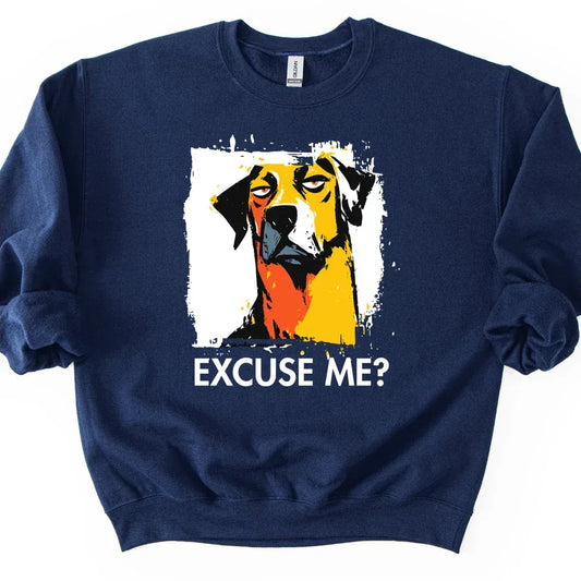 Rhodesian Ridgeback - Excuse Me Dog Sweater - Navy