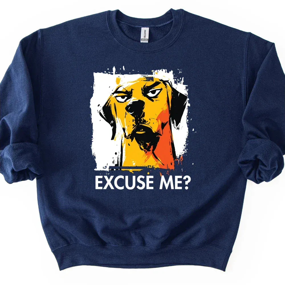 Vizsla - Excuse Me Dog Sweater - Navy