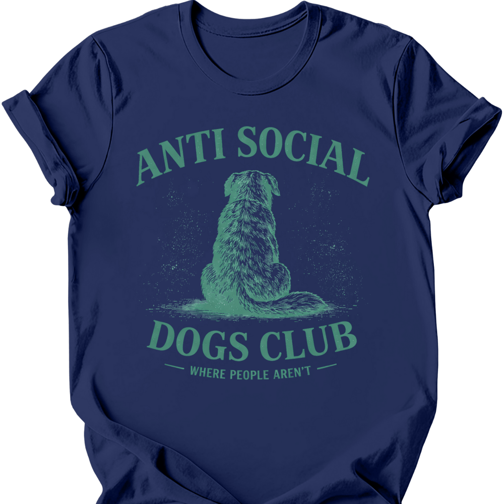 Anti Social T-Shirt - Navy