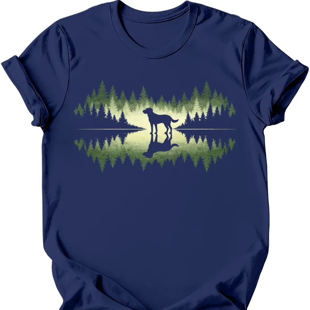 Forest Dog T-Shirt - Navy