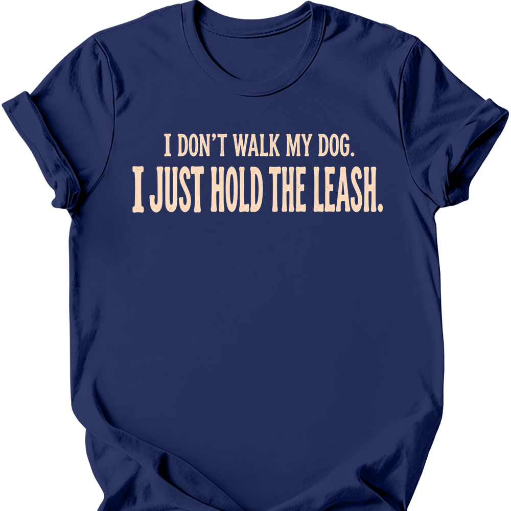 Hold The Leash T-Shirt - Navy