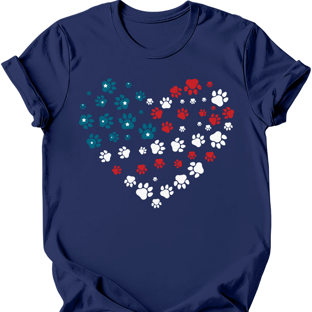 Heart Flag T-Shirt - Navy