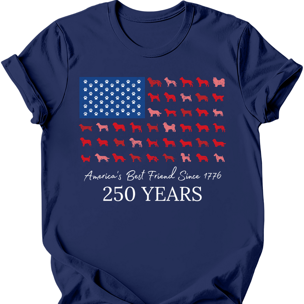 Dog Flag T-Shirt - Navy