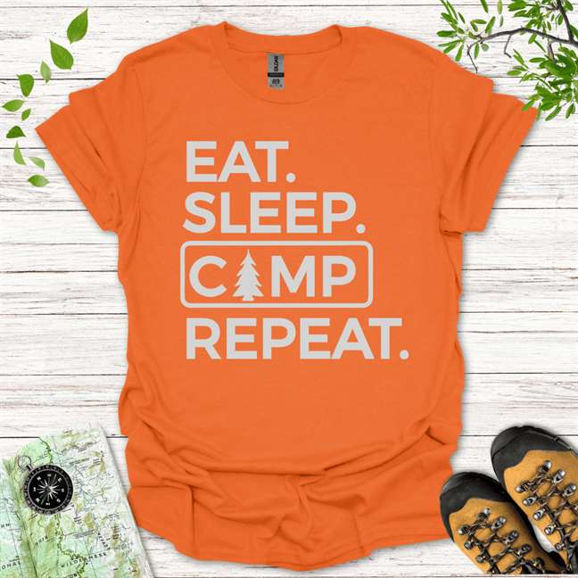 Eat Sleep Camp Repeat T-Shirt