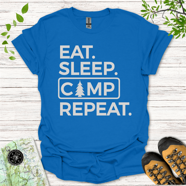 Eat Sleep Camp Repeat T-Shirt