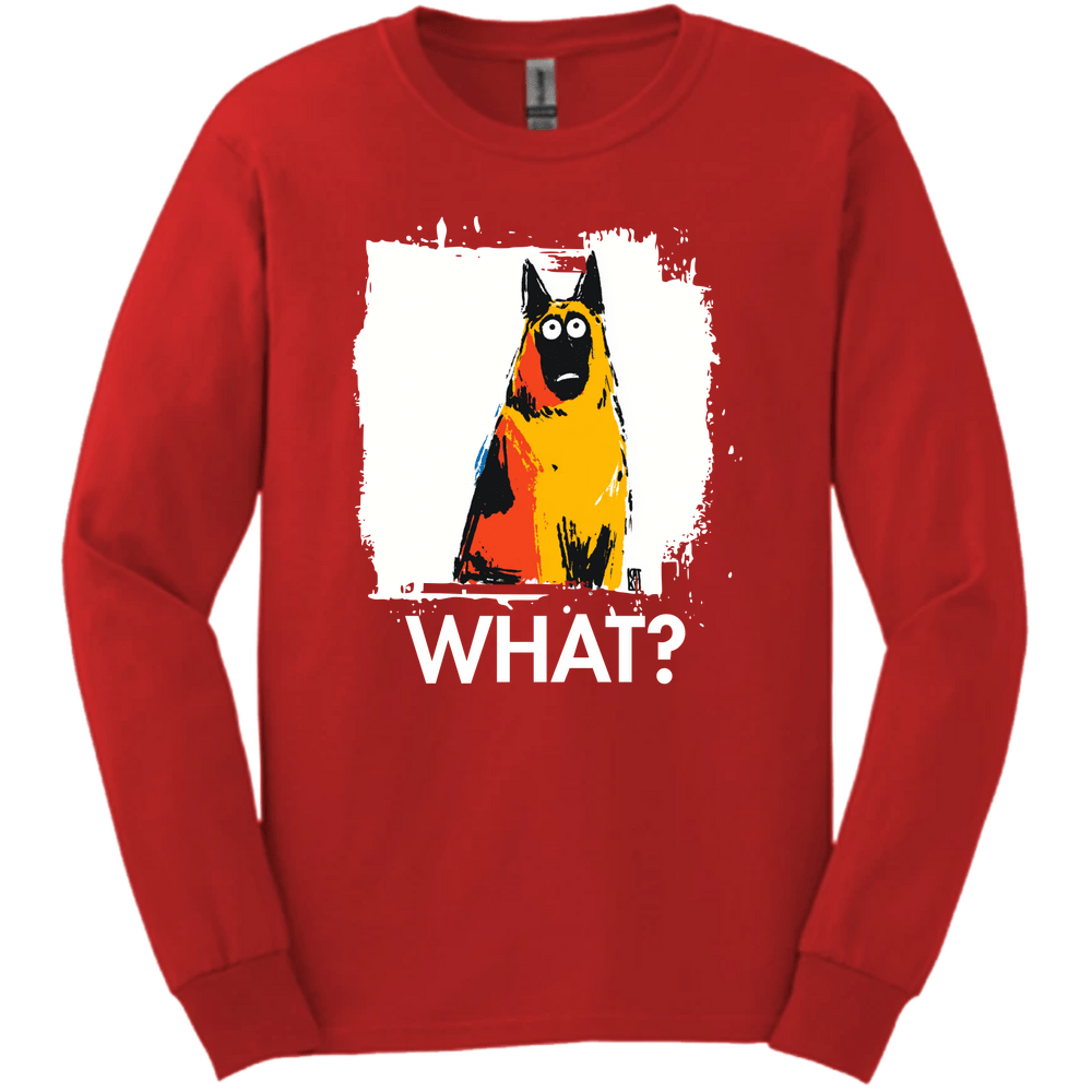 Belgian Malinois - What Dog Long Sleeve Tee - Red