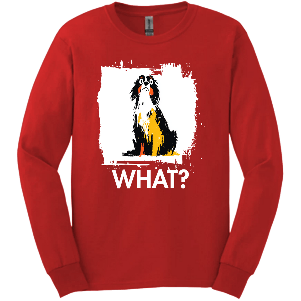 English Springer Spaniel - What Dog Long Sleeve Tee - Red