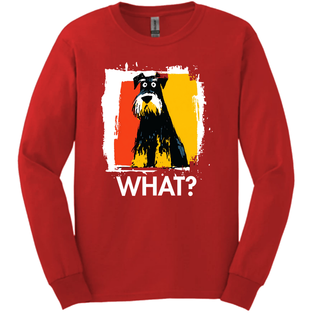 Giant Schnauzer - What Dog Long Sleeve Tee - Red