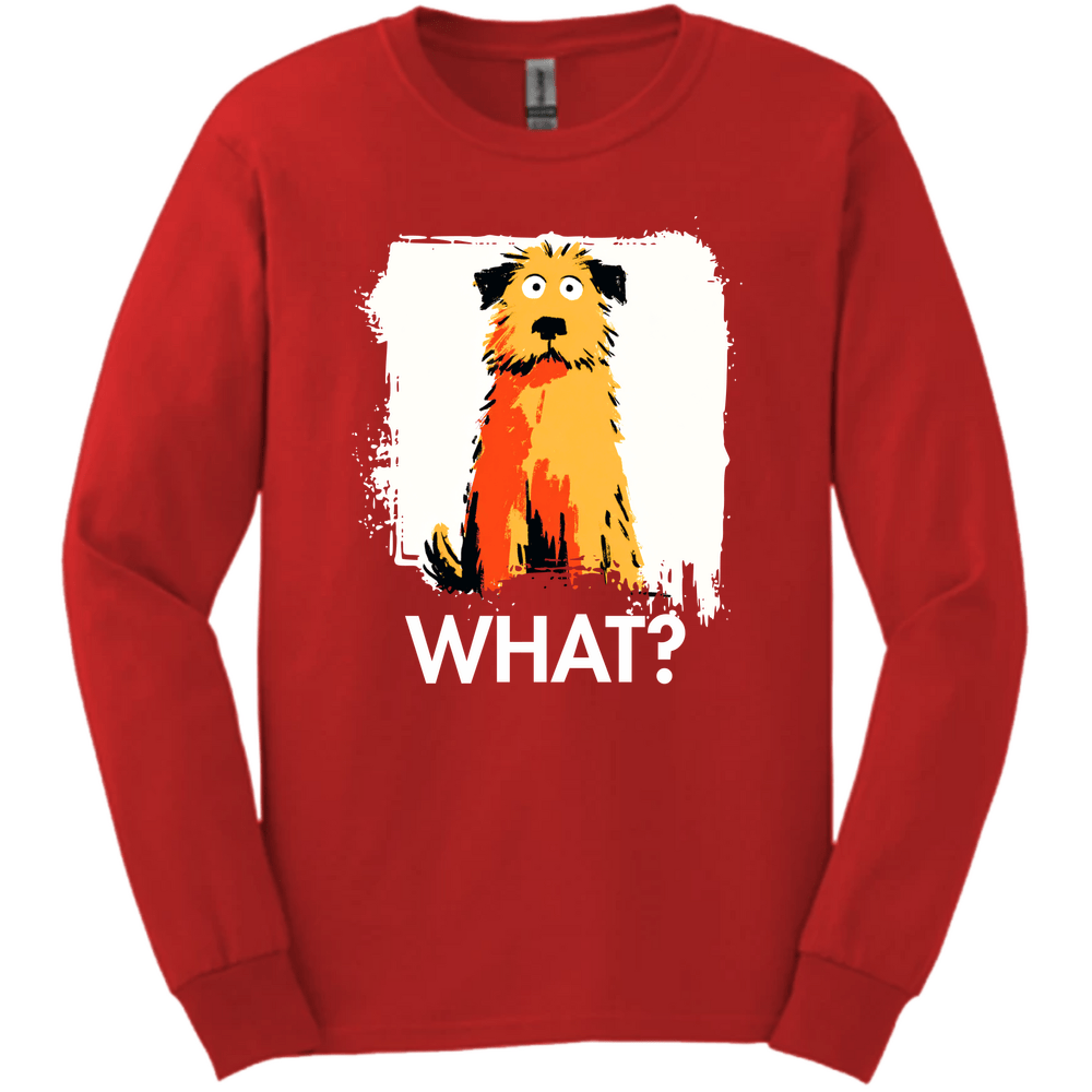 Golden Doodle - What Dog Long Sleeve Tee - Red