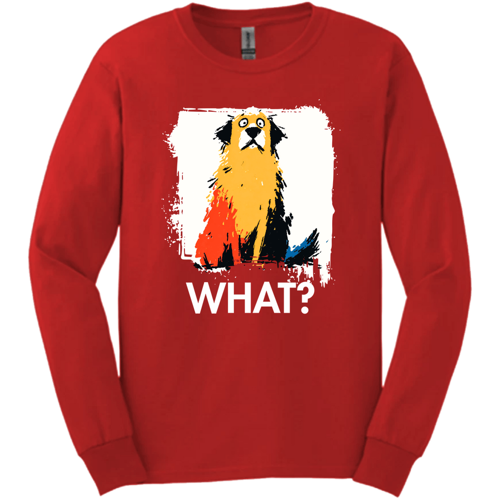 Golden Retriever - What Dog Long Sleeve Tee - Red