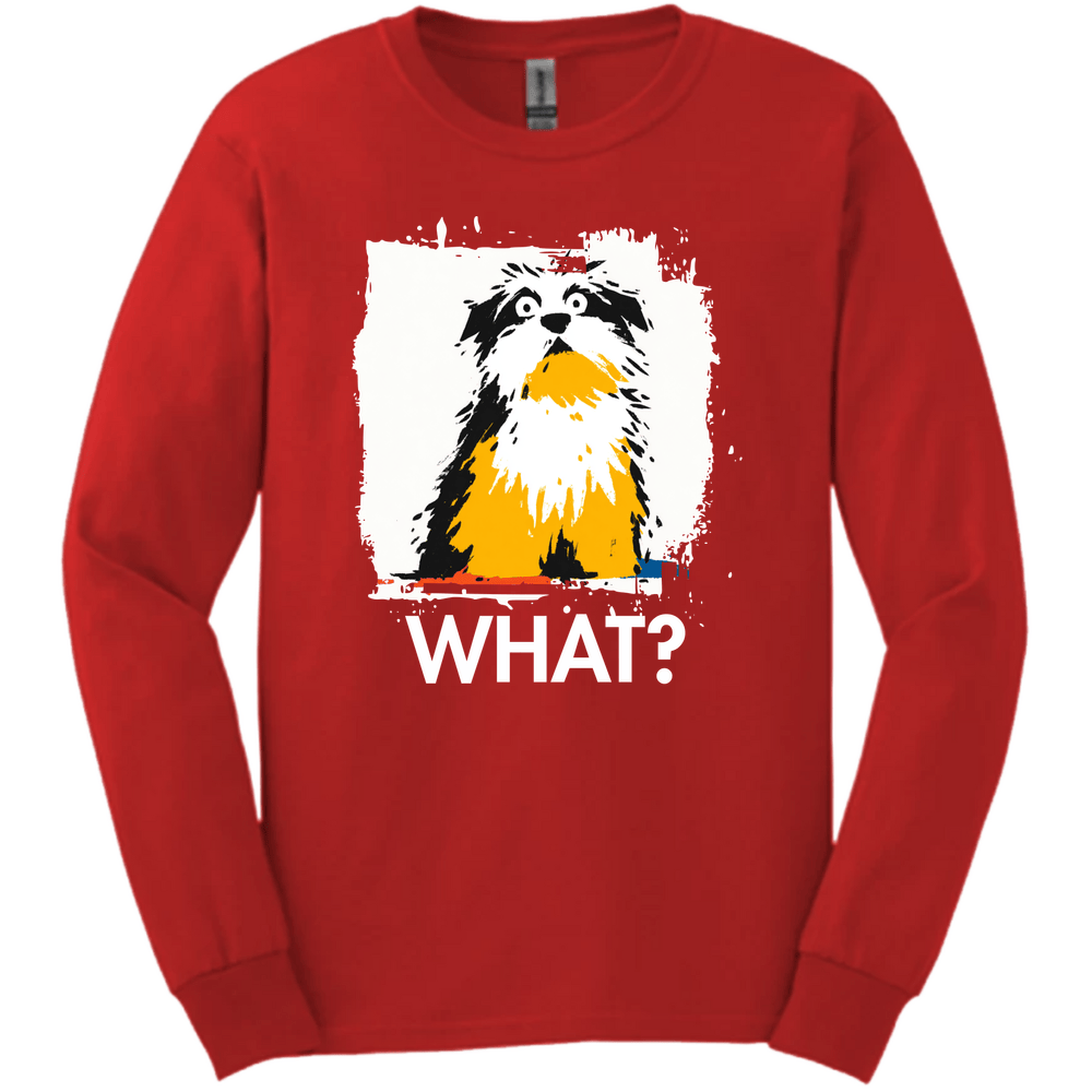 Havanese - What Dog Long Sleeve Tee - Red