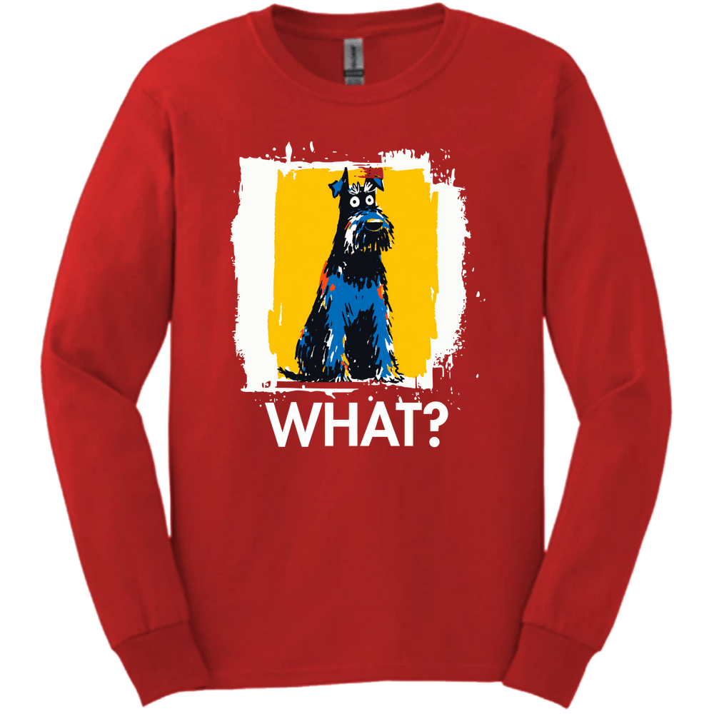 Kerry Blue Terrier - What Dog Long Sleeve Tee - Red