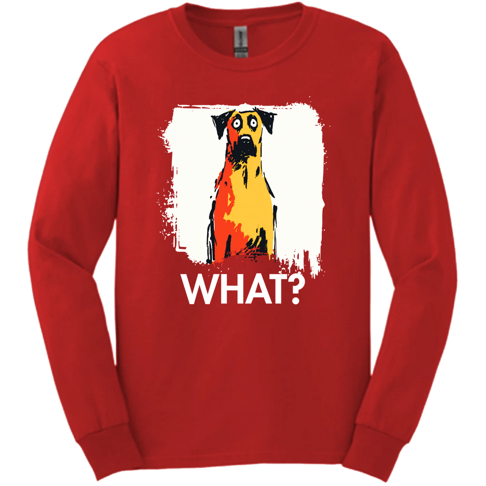 Rhodesian Ridgeback - What Dog Long Sleeve Tee - Red