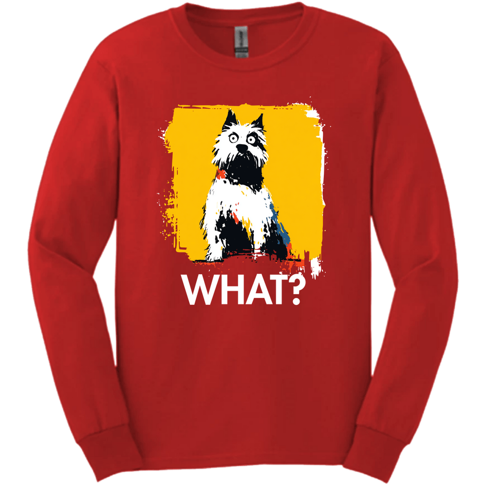 West Highland White Terrier - What Dog Long Sleeve Tee - Red
