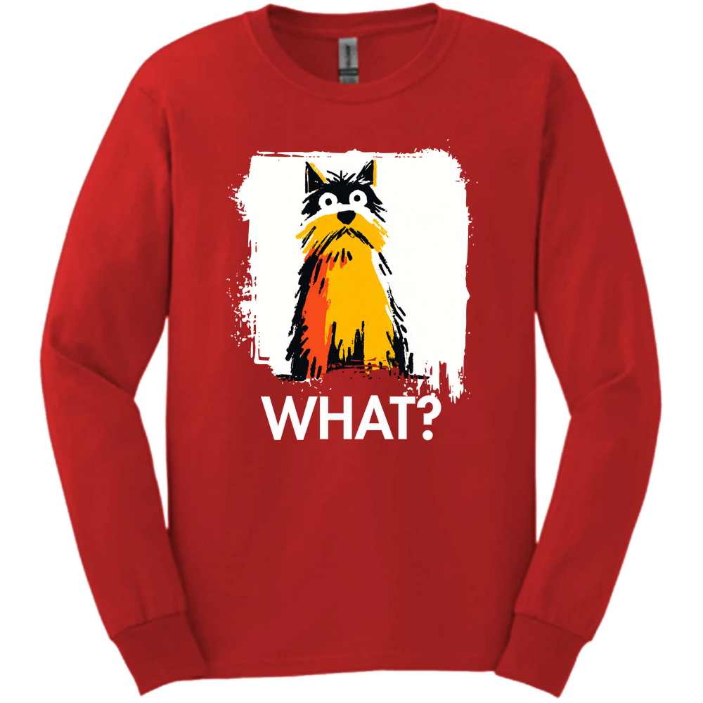 Yorkshire Terrier - What Dog Long Sleeve Tee - Red