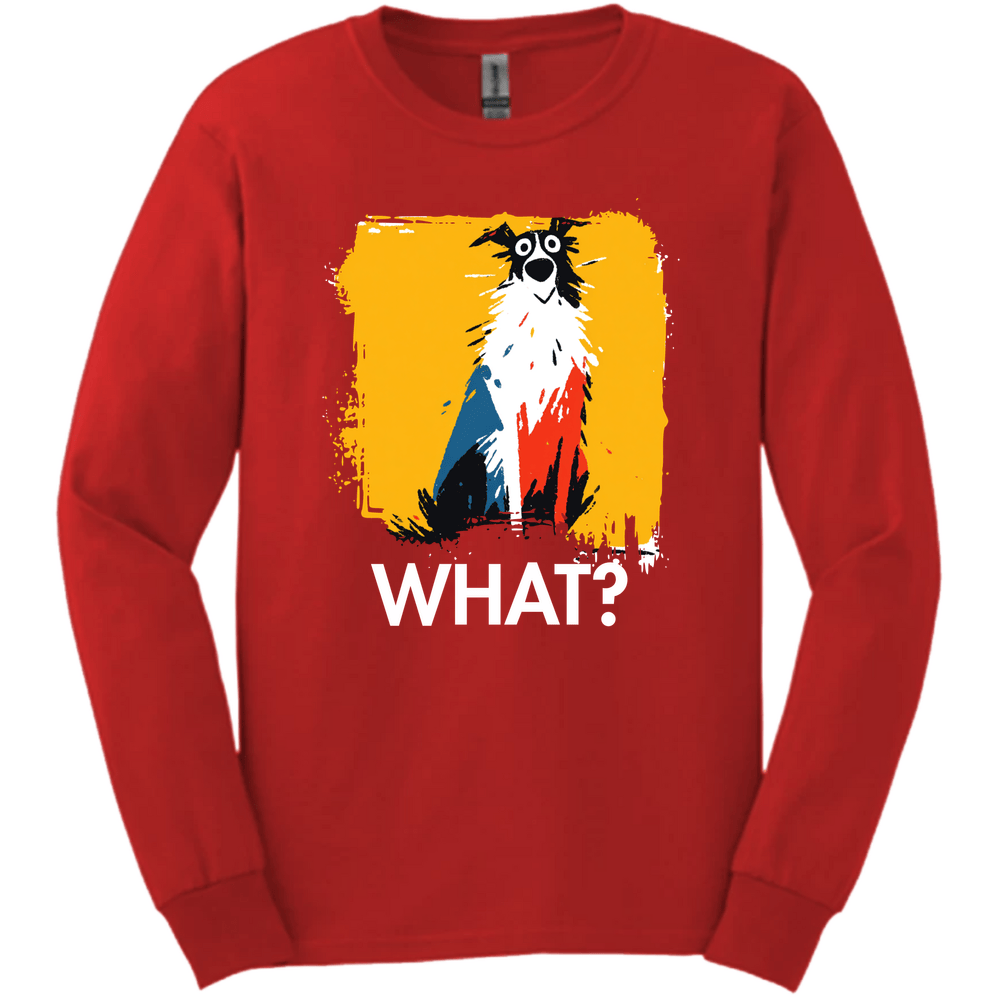 Borzoi - What Dog Long Sleeve Tee - Red