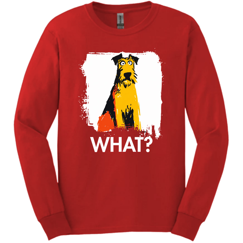 Irish Terrier - What Dog Long Sleeve Tee - Red