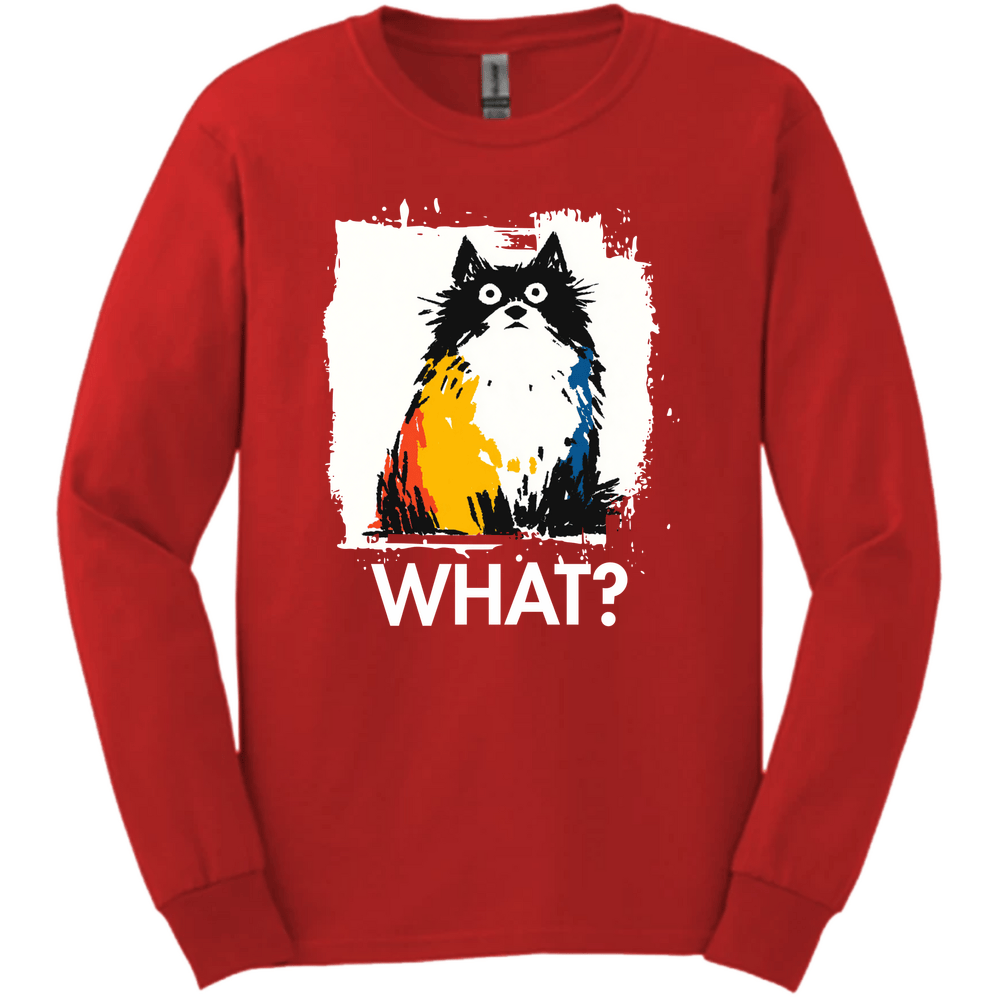 Keeshond - What Dog Long Sleeve Tee - Red
