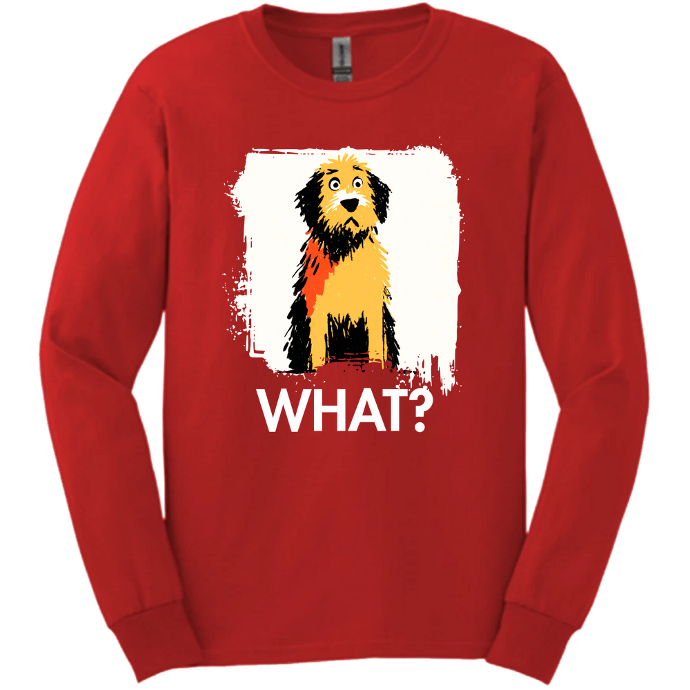 Labradoodle - What Dog Long Sleeve Tee - Red