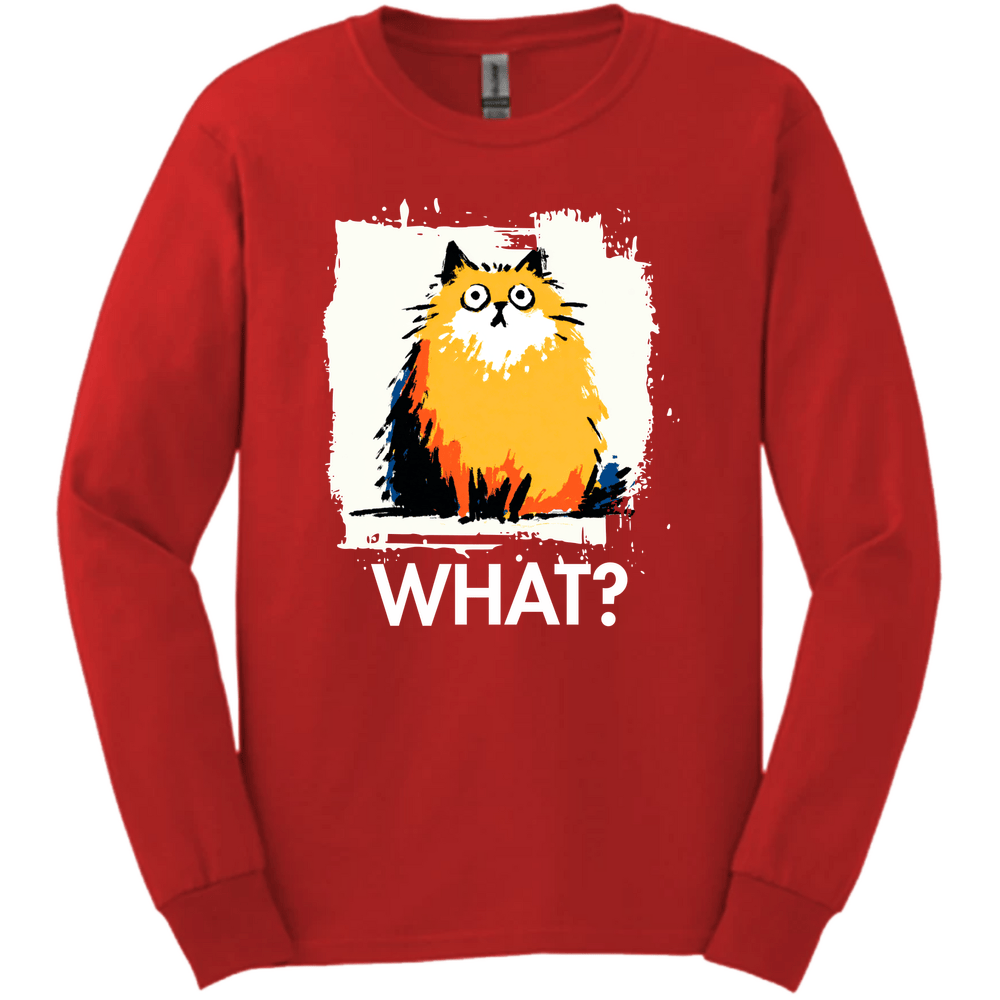 Pomeranian - What Dog Long Sleeve Tee - Red