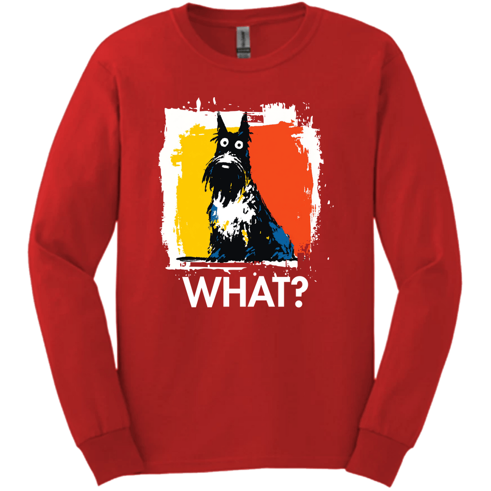 Scottish Terrier - What Dog Long Sleeve Tee - Red