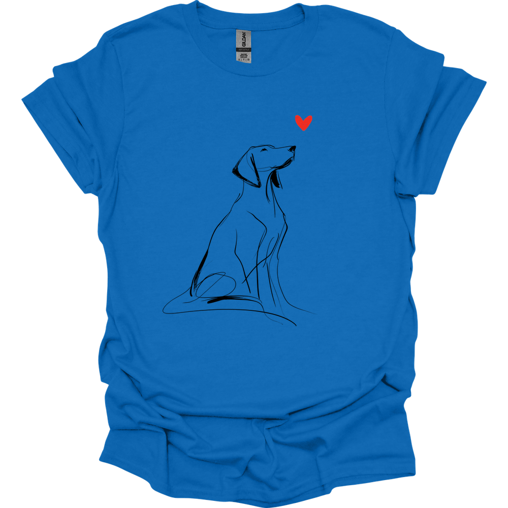 Vizsla - Sketch Dog T-Shirt - Royal