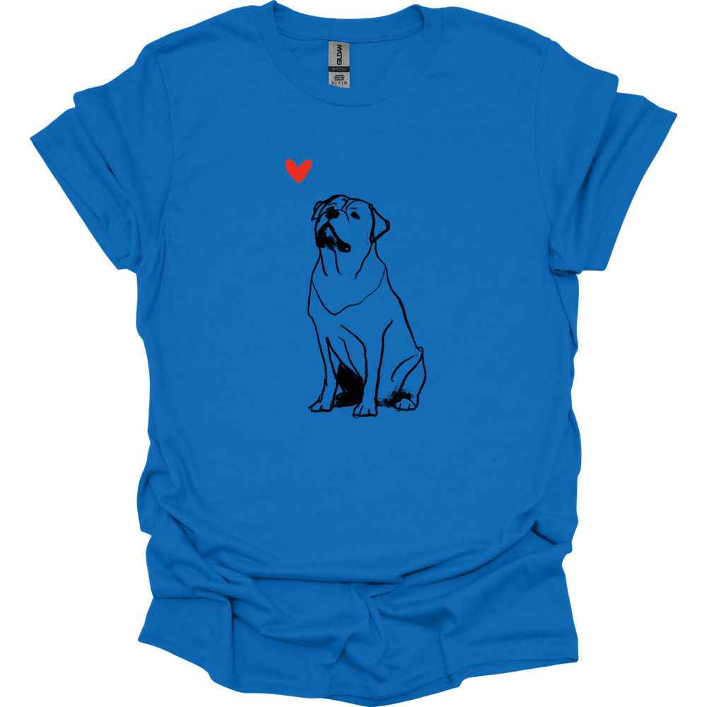 Rottweiler - Sketch Dog T-Shirt - Royal