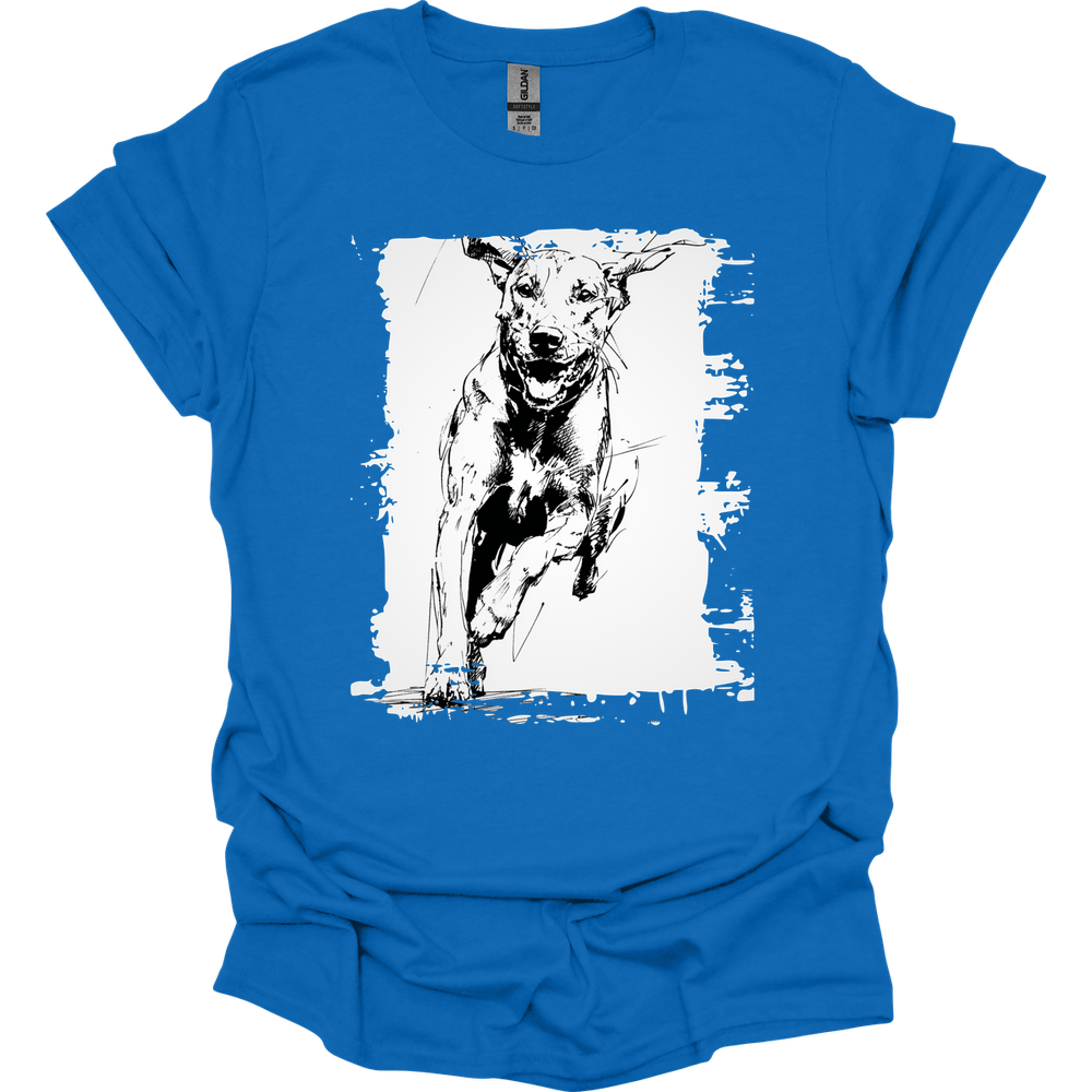 Rhodesian Ridgeback - Running Dog T-Shirt - Royal