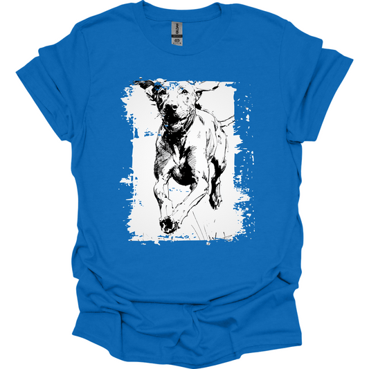 Vizsla - Running Dog T-Shirt - Royal