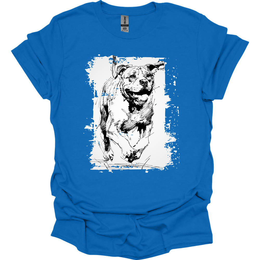 Mastiff - Running Dog T-Shirt - Royal