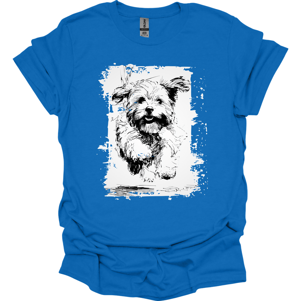 Havanese - Running Dog T-Shirt - Royal