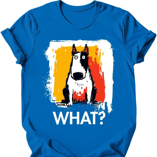 Bull Terrier - What Dog T-Shirt - Royal