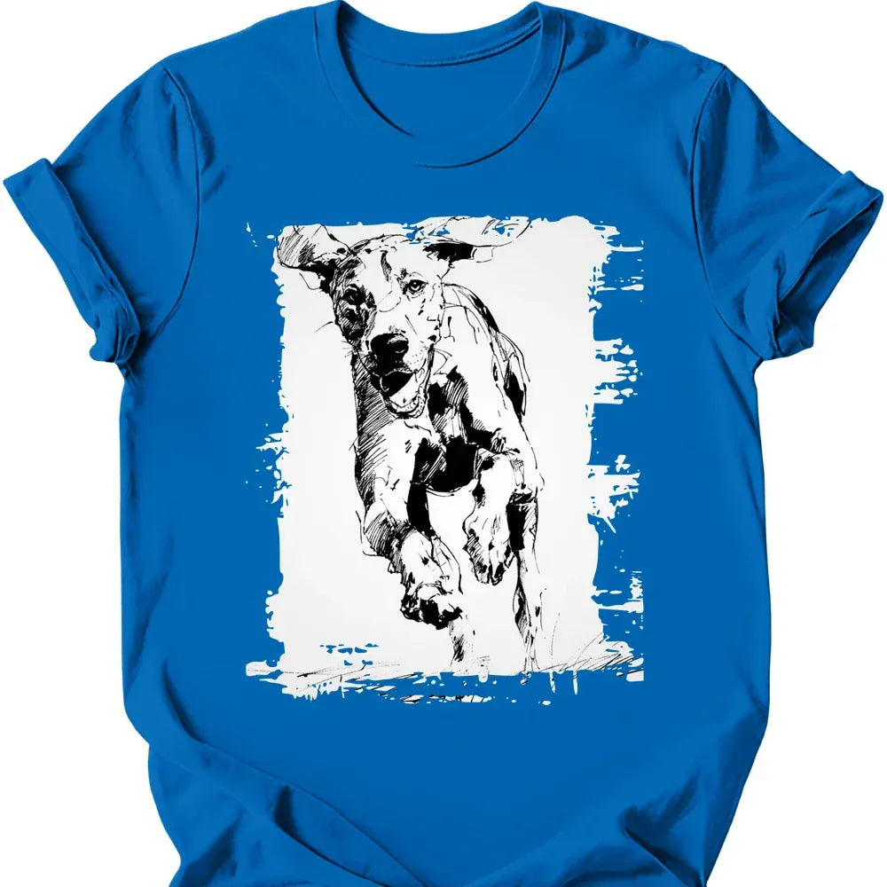 Bracco Italiano - Running Dog T-Shirt - Royal