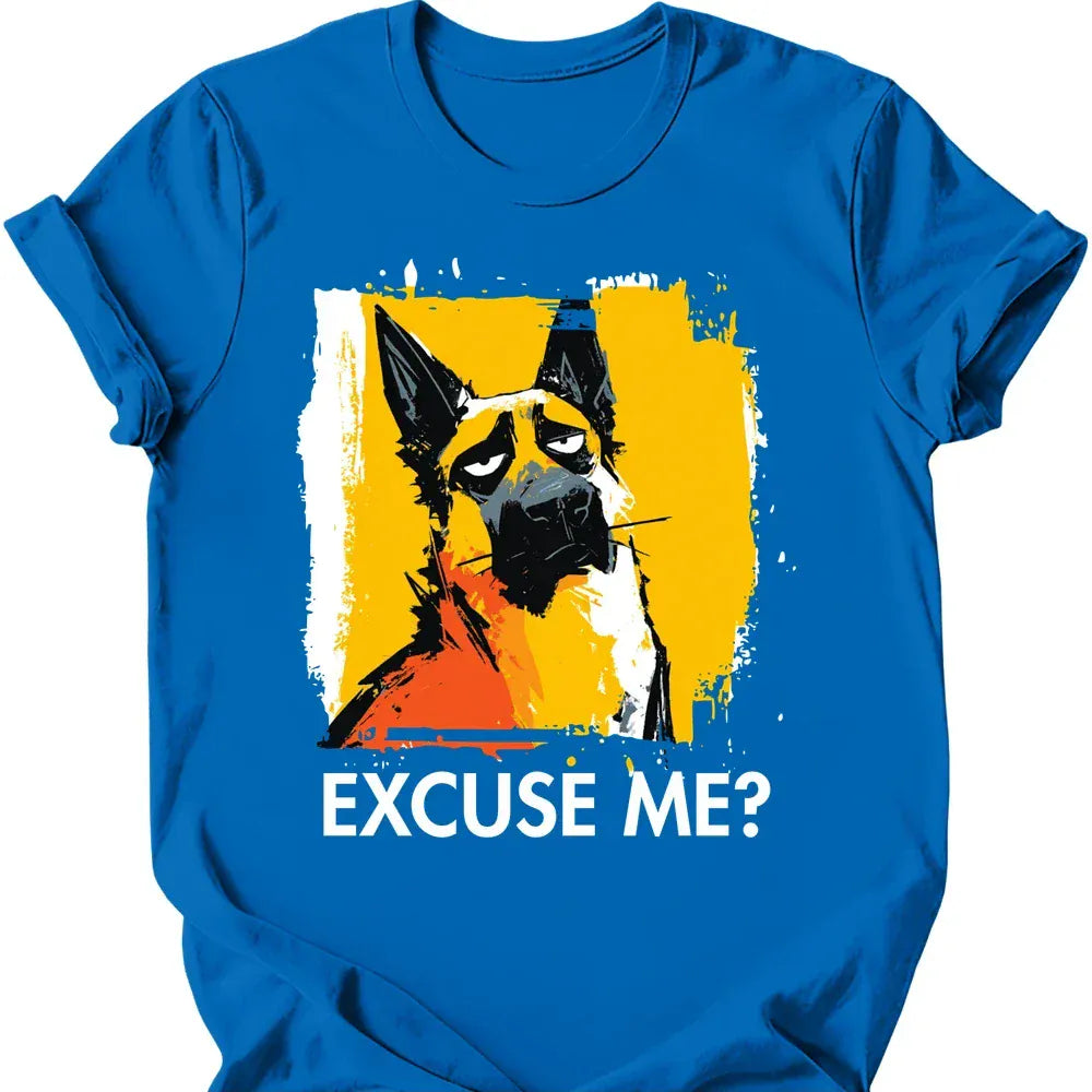 Belgian Malinois - Excuse Me Dog T-Shirt - Royal