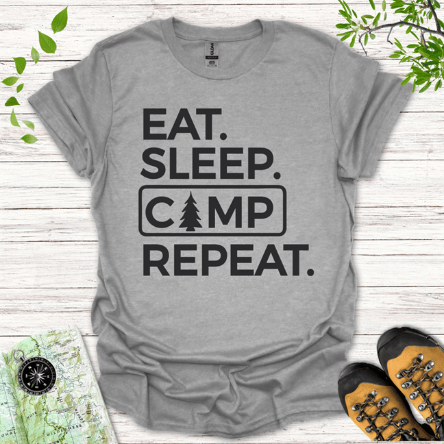 Eat Sleep Camp Repeat T-Shirt