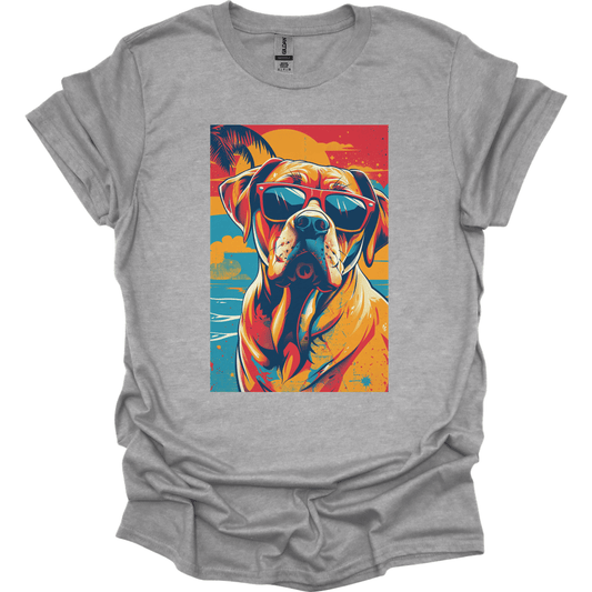 Rhodesian Ridgeback - Summer Dog T-Shirt - Sport Grey