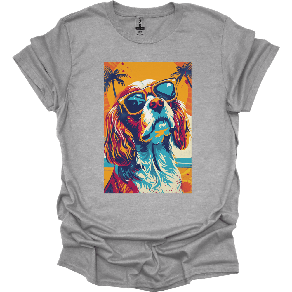 English Springer Spaniel - Summer Dog T-Shirt - Sport Grey