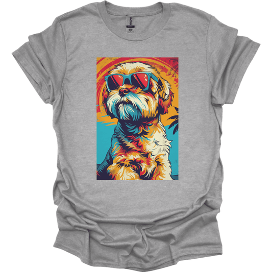 Cavapoo - Summer Dog T-Shirt - Sport Grey